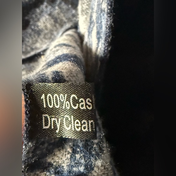 100% Cashmere Jacquard Shawl Kimono Wrap Blue Floral Paisley Pashmina - Picture 9 of 9